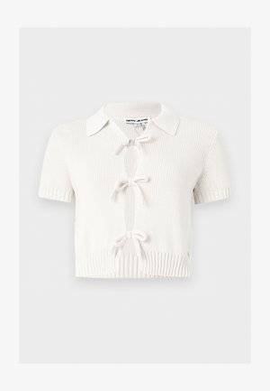 DKNY, COLLAR TIE FRONT - Polo - eggnog
