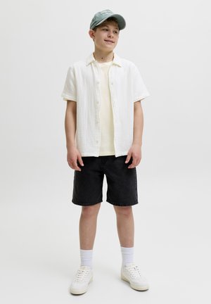 Jack & Jones, JORAFA CHEST TEE SS CREW NECK JNR - Camiseta básica - antique white