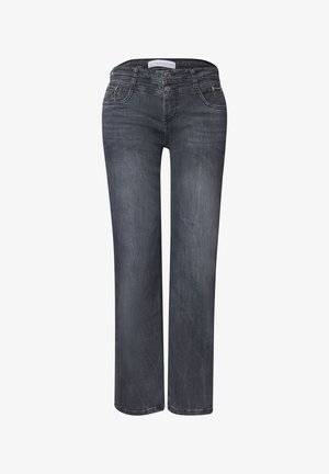 Street One, MID WAIST STRAIGHT LEG JEANS IM CASUAL FIT - Straight leg jeans - steel grey wash