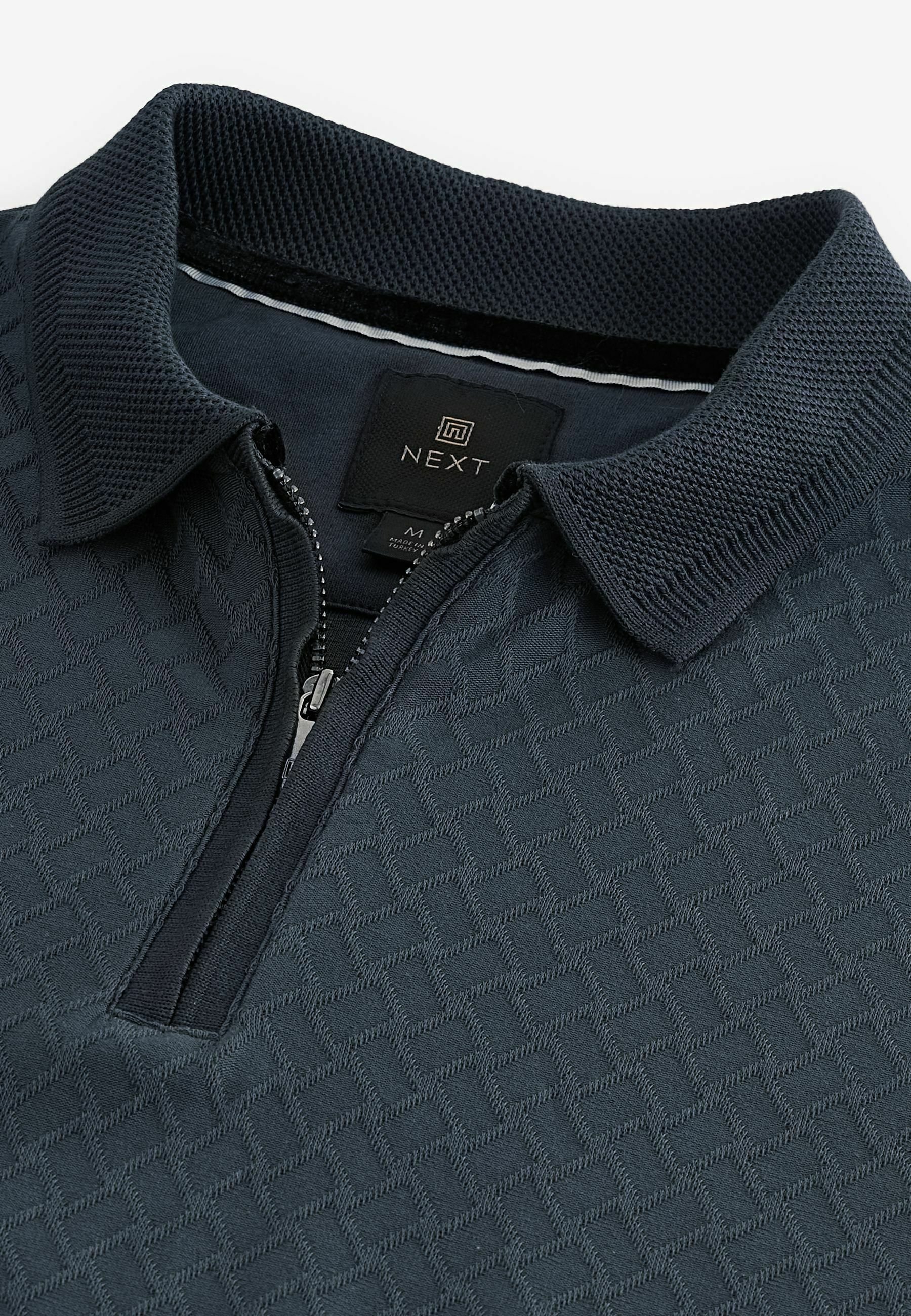 Next TEXTURED - Polo shirt - dark charcoal grey/grey - Zalando