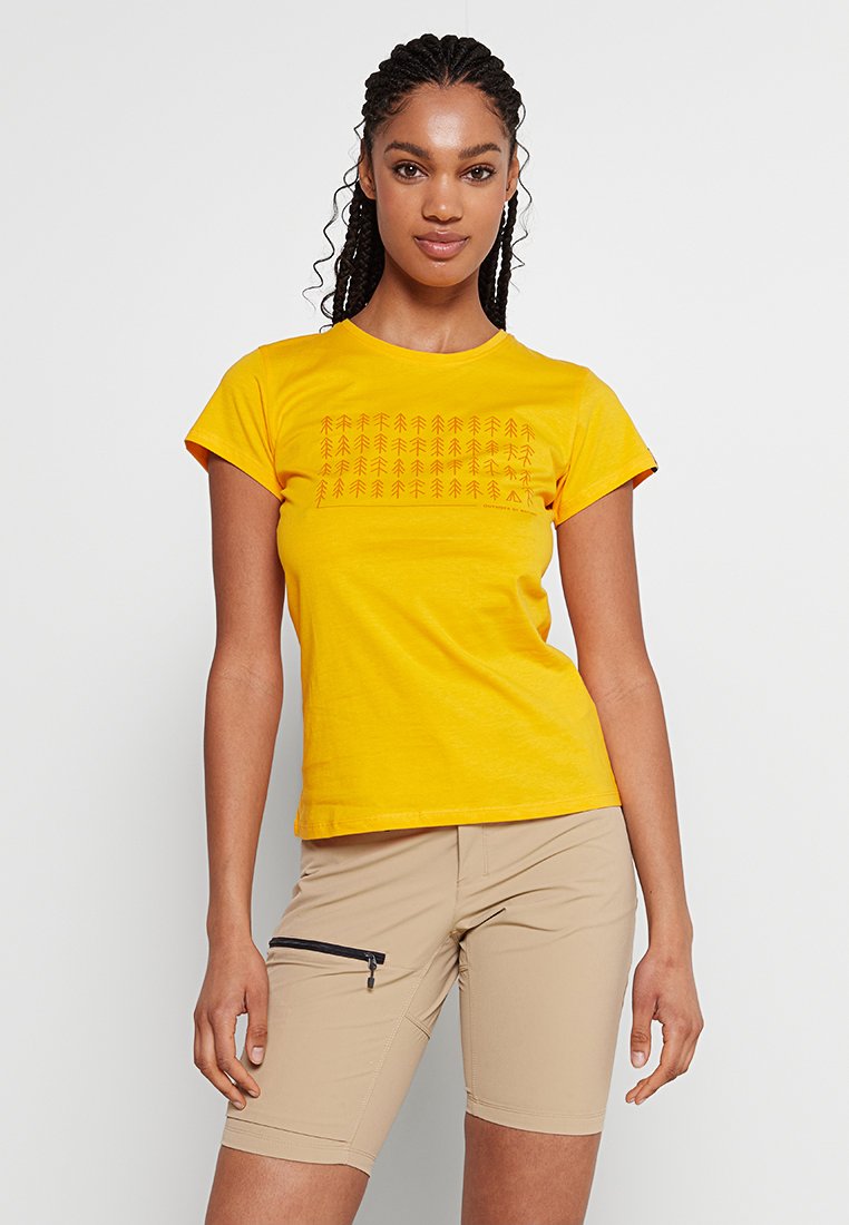 Haglöfs T-shirt print geel Haglöfs T-shirt print geel