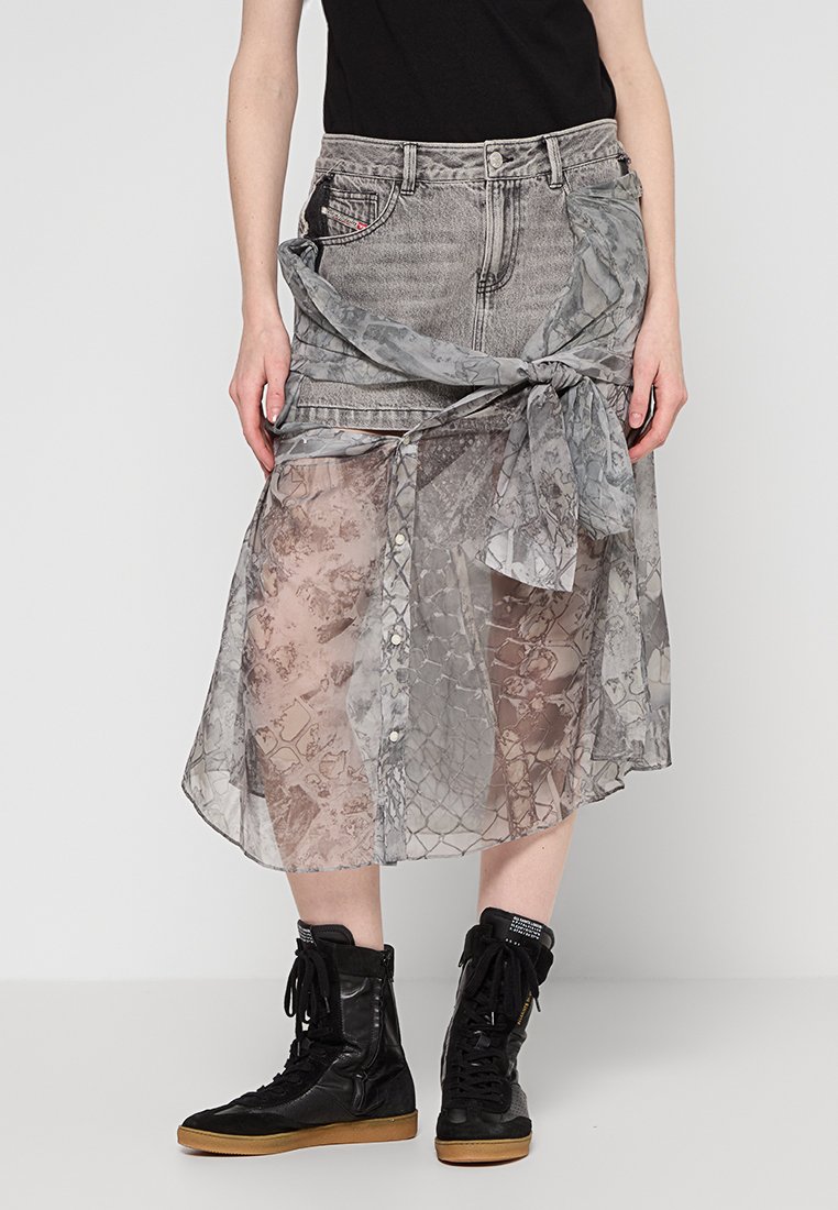 Diesel Jeansrok grijs