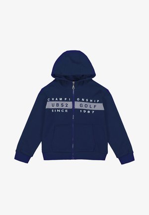 Felpa con zip - azul marino