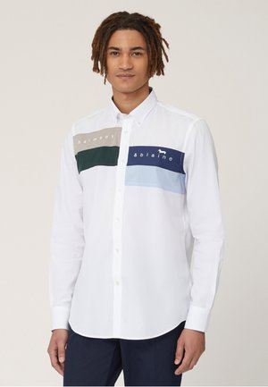 CON BANDE E LOGO - Overhemd - bianco