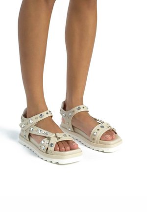 PLANA DE CON CIERRE CORREA - Walking sandals - piedra