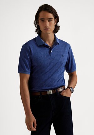 CUSTOM SLIM FIT SOFT COTTON POLO SHIRT - Πόλο - fairway glen- rustic navy hthr