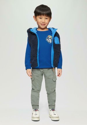 s.Oliver MIT GUMMIERTEN  - Longsleeve - royalblau
