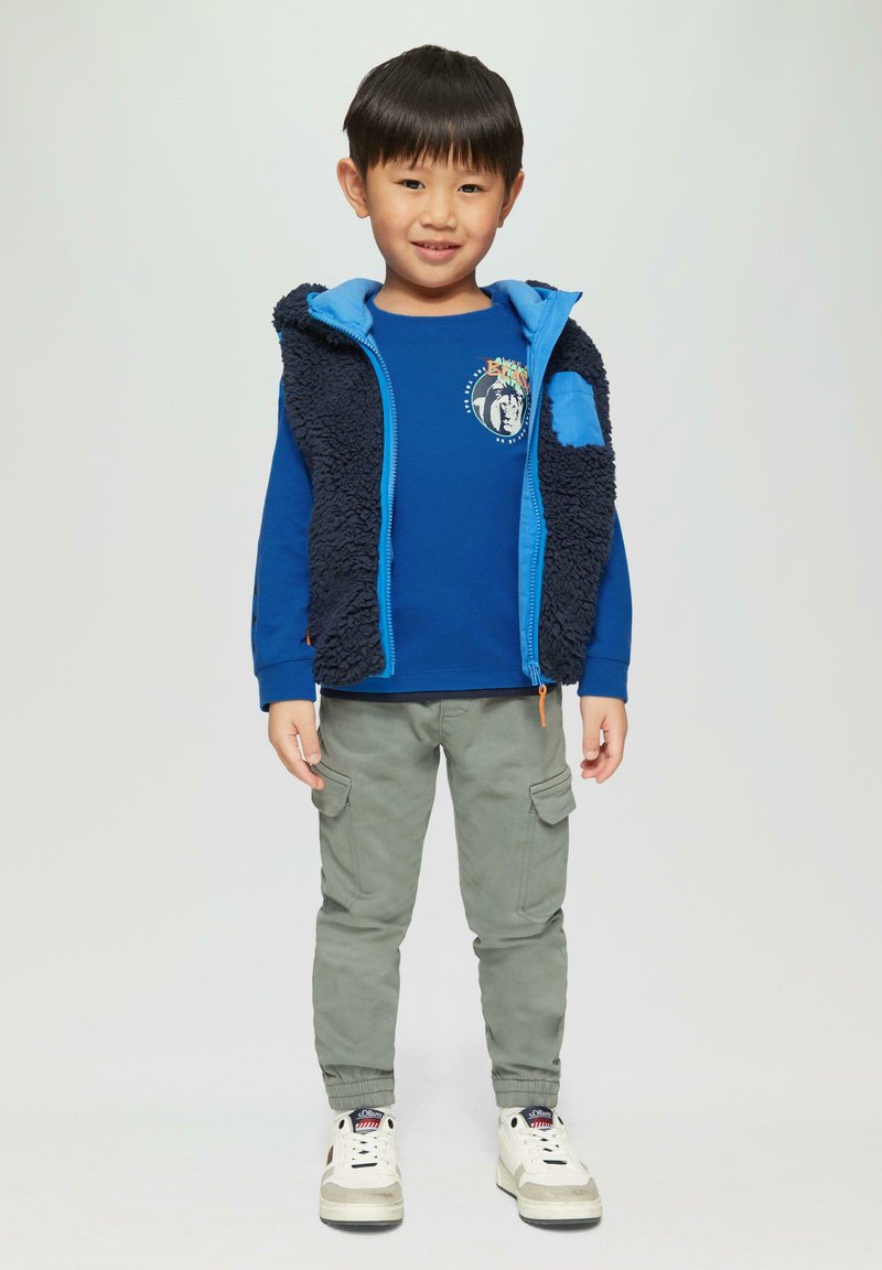 s.Oliver MIT GUMMIERTEN - Langarmshirt - royalblau