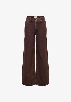 JDY, WIDE-FIT JEANS JDYVERA HIGH WAIST WIDE LEG FIT JEANS - Wide Leg - mulch