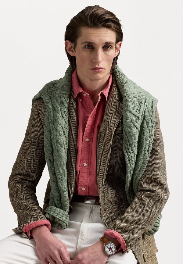 SLIM FIT GARMENT-DYED OXFORD SHIRT - Shirt - adirondack berry2