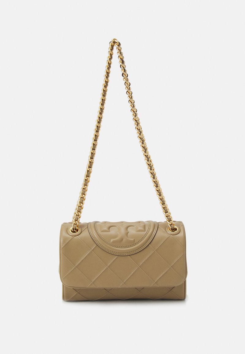 Tory Burch - FLEMING SOFT SMALL CONVERTIBLE SHOULDER - Skulderveske - pebblestone, Forstørre