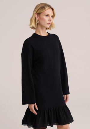 WE Fashion, WE FASHION - Robe pull - black