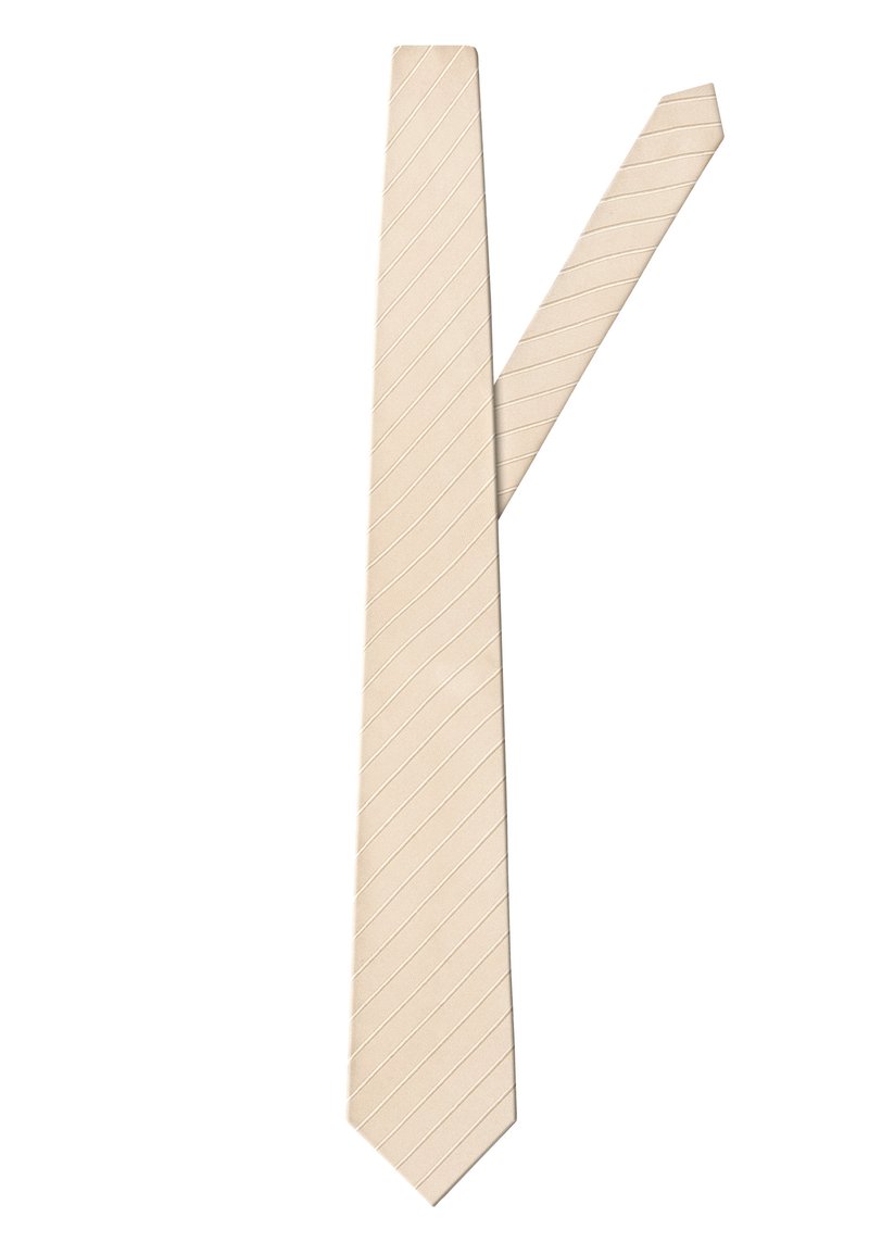 Vincenzo Boretti GESTREIFT - Tie - ecru