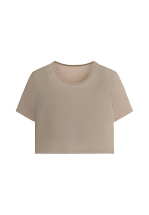 OYSHO, SHORT-SLEEVED EVERMOVE TANK TOP - Základné tričko - pink-beige