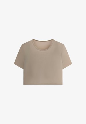 OYSHO, SHORT-SLEEVED EVERMOVE TANK TOP - Základné tričko - pink-beige