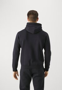 Champion ICONS HOODED LARGE LOGO - Jersey con capucha - dark blue