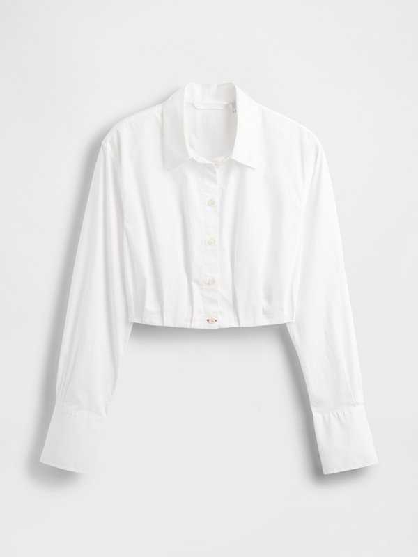 GAP STUDIO CROPPED SHIRT - Button-down blouse2