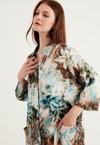 Herita BUTTONED - Skjortklänning - turquoise
