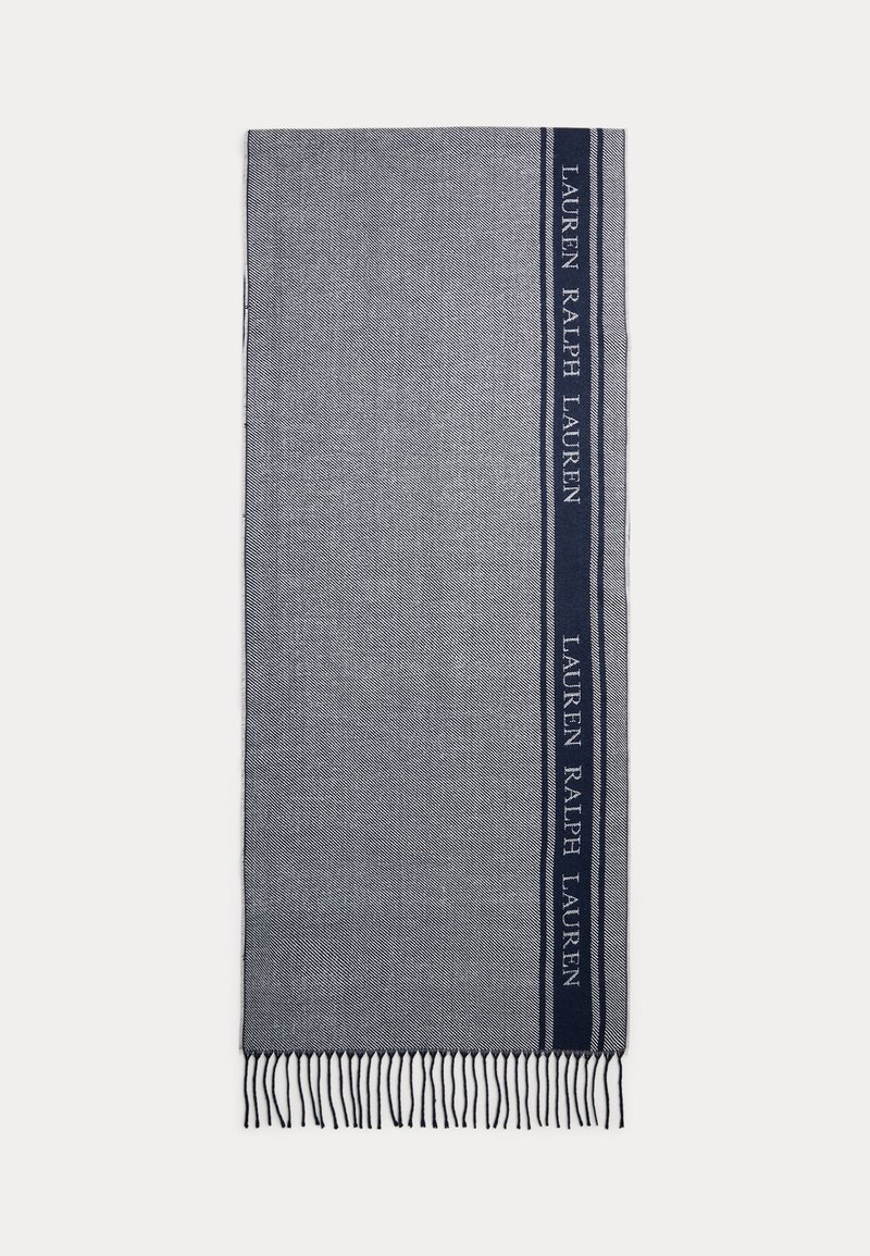 Lauren Ralph Lauren TWO-TONE LOGO JACQUARD SCARF - Sciarpa - navy/cream