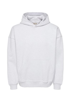 Only & Sons, ONSLUCAS Sweat - Kapuzenpullover - super light grey melange