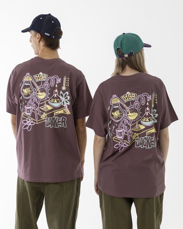 DISTILLERY UNISEX - Print T-shirt - purple