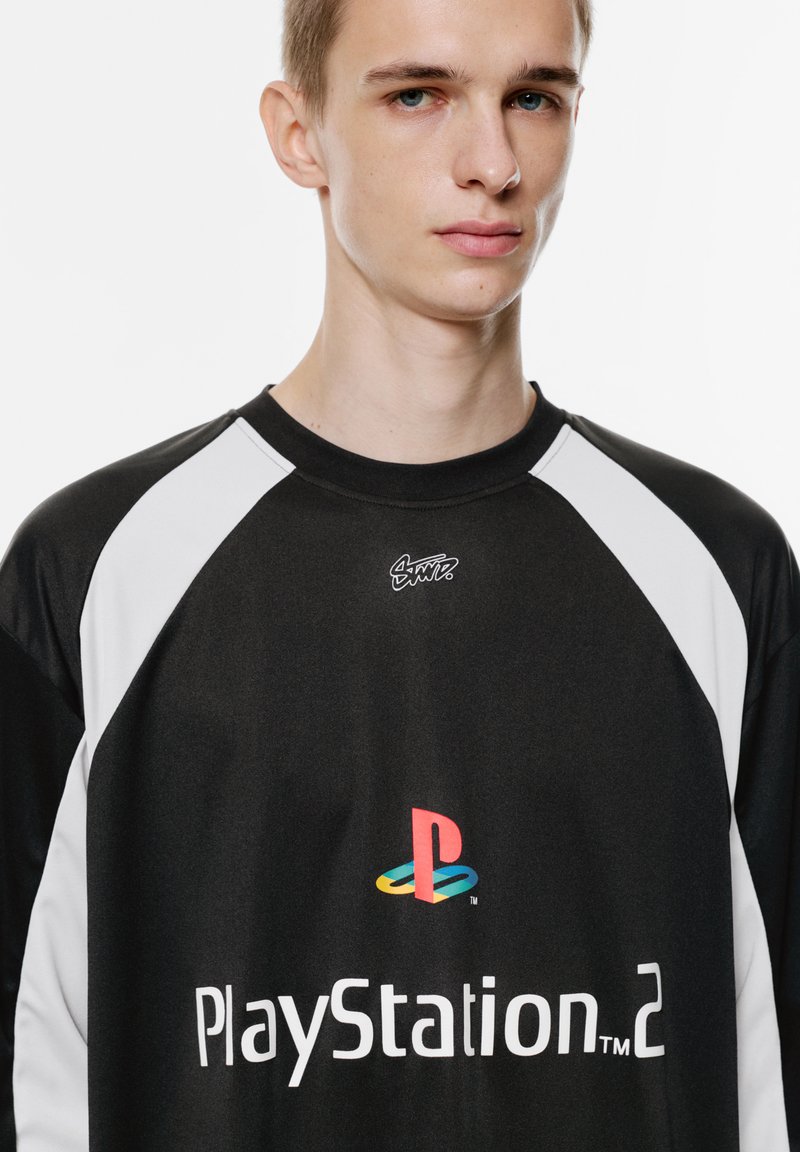 Maglia Uomo Maniche Lunghe Collo Serafino Con Bottoni Sottogiacca Giro