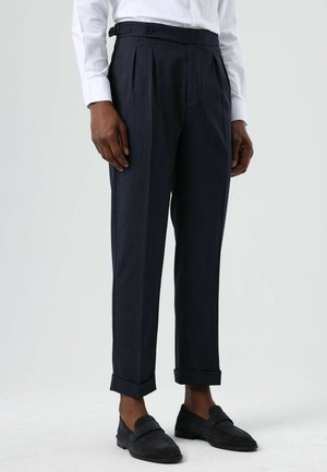 REGULAR FIT - Trousers - navy