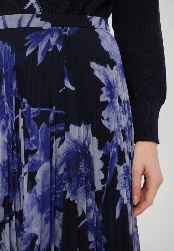 MIDI SKIRT - Pleated skirt - indigo2