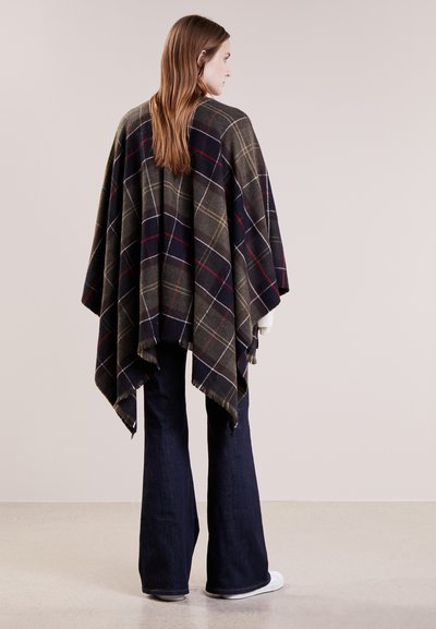 Barbour STAFFIN TARTAN SERAPE - Пелерина - olive