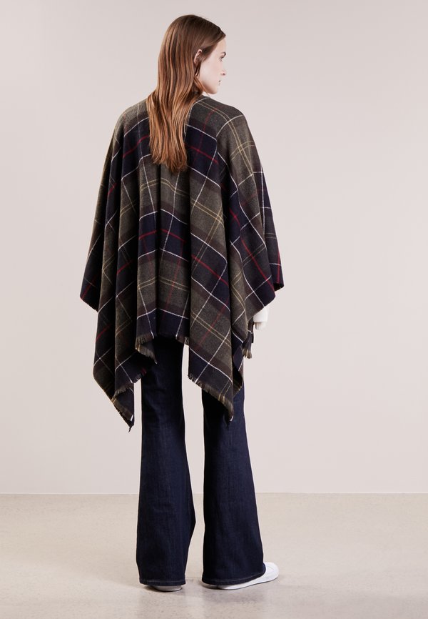STAFFIN TARTAN SERAPE  - Cape - olive2