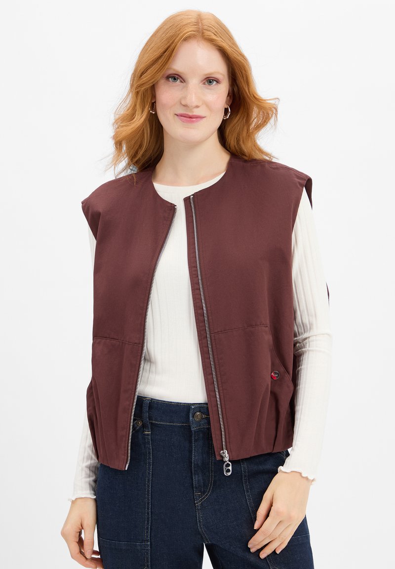 HUGO AZELDA-1 - Weste - nougat