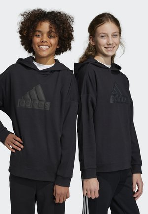 adidas Performance U FI LOGO HD - Felpa con cappuccio - black   black