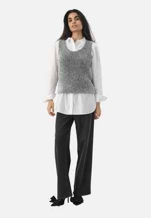 MIYA - Jumper - black silver lametta