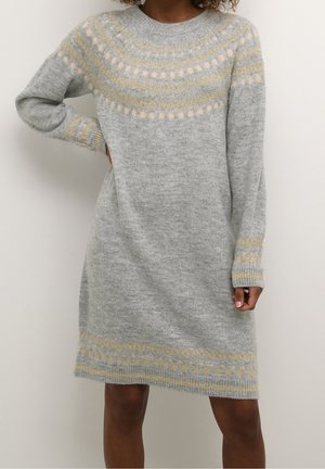 Gebreide jurk - light grey