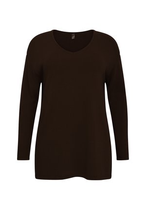 WITH LONG SLEEVES - Pullover - brown