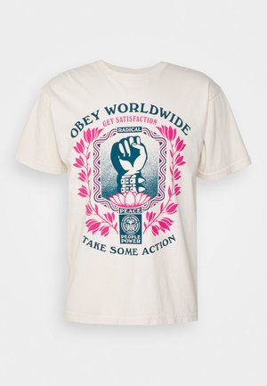 GET SATISFACTION - Print T-shirt - sago