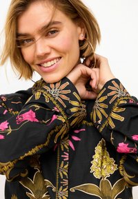 Next LONG SLEEVE - Skjortebluser - black floral print