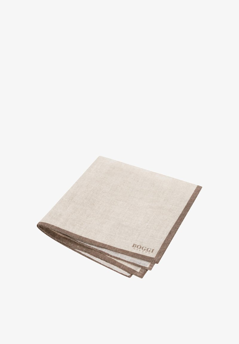 Boggi Milano WITH CONTRASTING EDGE - Pañuelo de bolsillo - cream