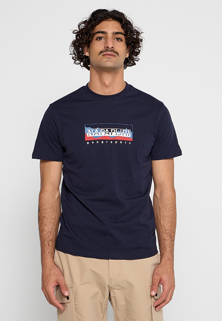 Napapijri T-shirt print donkerblauw