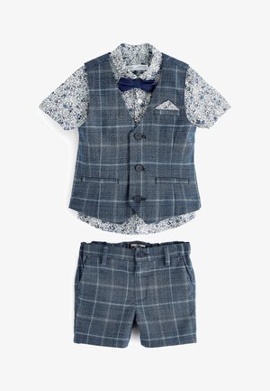 CHECK FABRIC - Bodywarmer - blue
