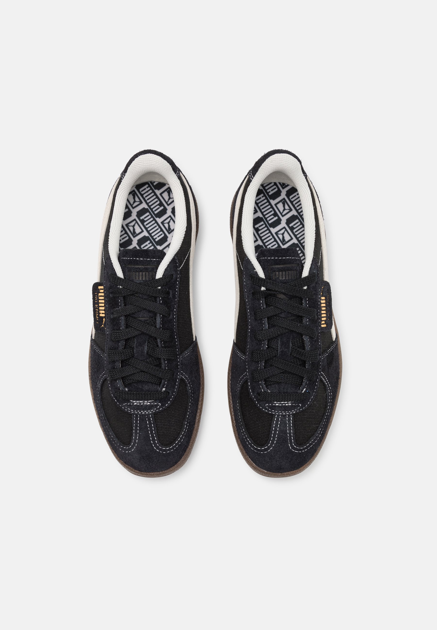 【PUMA 】Palermo vintage Black: Ivory Puma Palermo Vintage Black Frosted Ivory Men's - 396841-04 - US