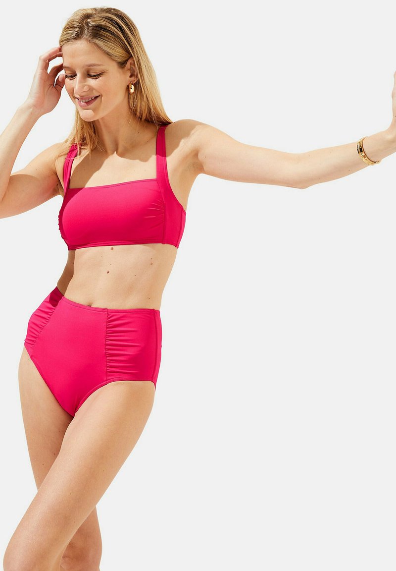 Marks & Spencer TUMMY CONTROL HIGH WAISTED Bikini bottoms fuchsia