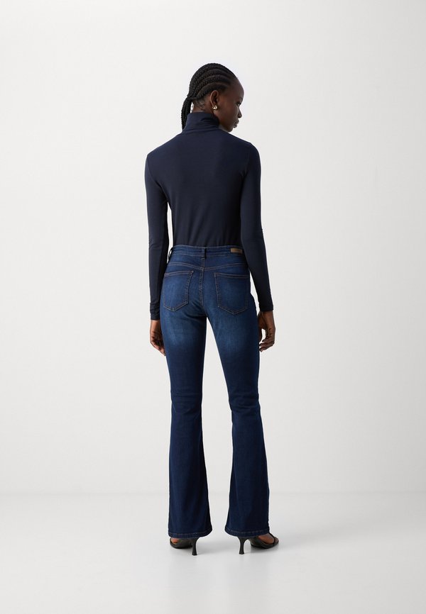 BYLOLA BYLUNI FLARE - Straight leg jeans - dark ink2