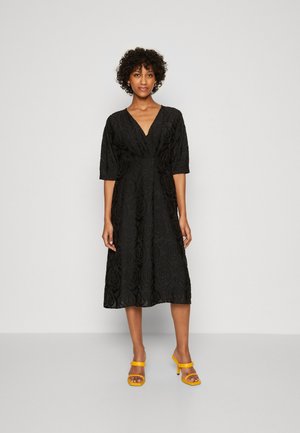 UMBER ABSTRACT TEXTURE - Cocktailkleid/festliches Kleid - black