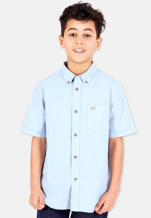 Band of Rascals BASIC SHORT SLEEVE - Vapaa-ajan kauluspaita - light blue