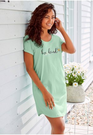 LASCANA, DAISY BEE BIG - Nightie - jade bedruckt