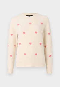 VMDOFFY INTARSIA O NCK  - Pullover - birch/salsa