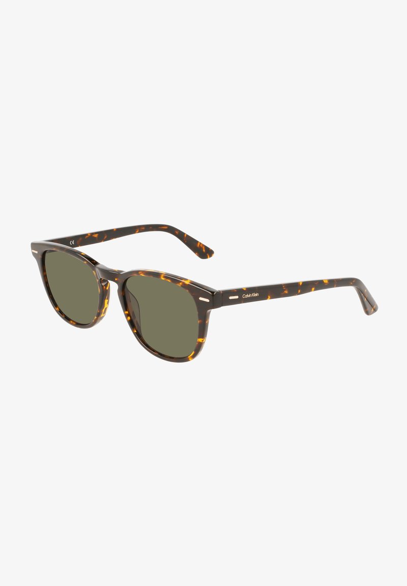 Calvin Klein CALVIN KLEIN UNISEX - Lunettes de soleil - brown vintage tortoise