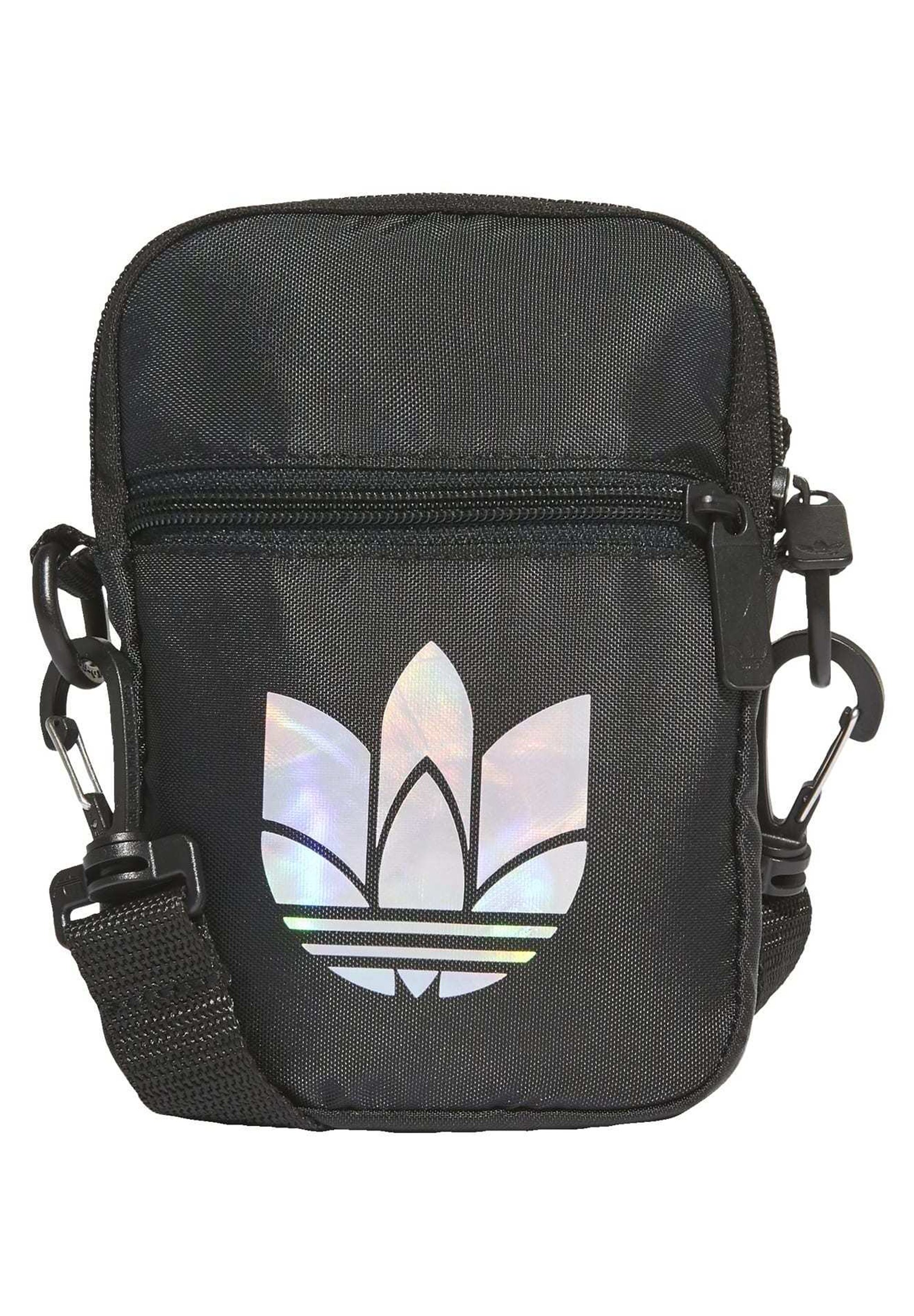adidas Originals TREFOIL FESTIVAL BAG Skulderveske black adidas Originals Veske Festival Bag Trefoil BlackWhite
