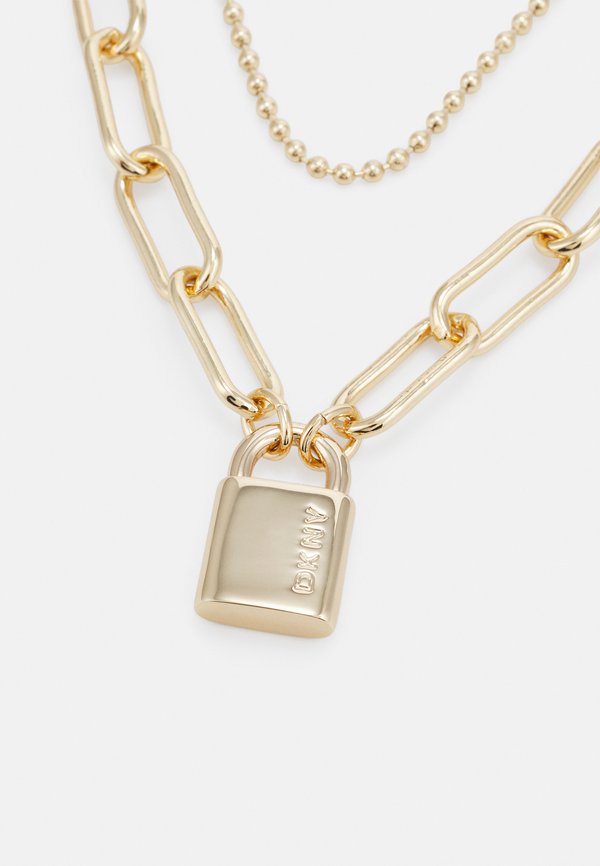 2 ROW LOGO LOCK - Necklace2